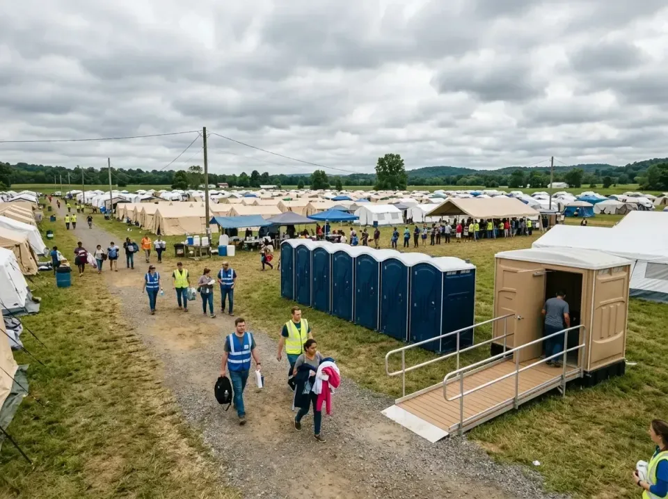 disaster-relief-camp-restrooms-010 — frequently asked questions, Dumpster & Portable Bathrooms Rental in White Oak, OH